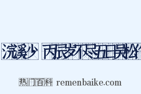 浣溪沙·丙辰岁不尽五日吴松作是什么意思的图片